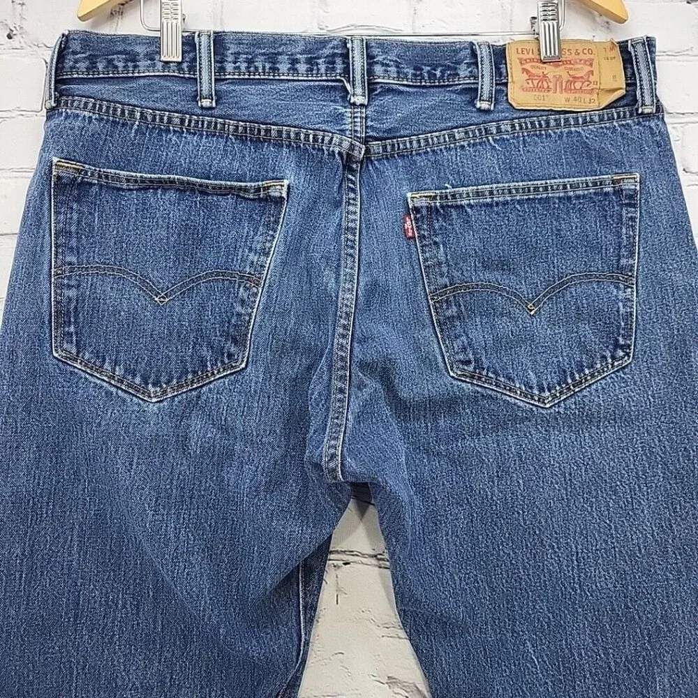 Levi’s 501xx Jeans Mens W40 L32 Straight Leg‎ Cowboy Button-Fly